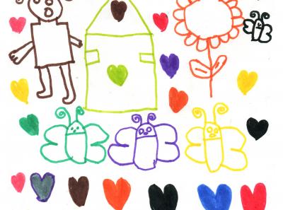 Dibujos de los nietos de don Gonzalo