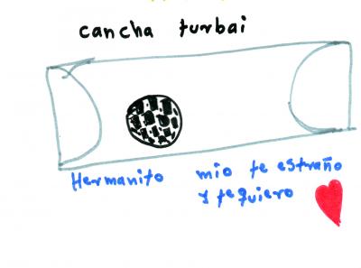 Recuerdo de la cancha donde jugaban juntos