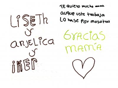 Carta de los hijos a Angélica